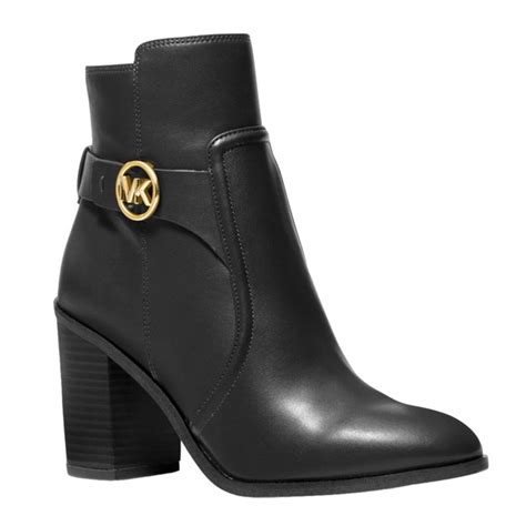 Michael Kors Carmen Heeled Ankle Bootie Boot Faux Leather